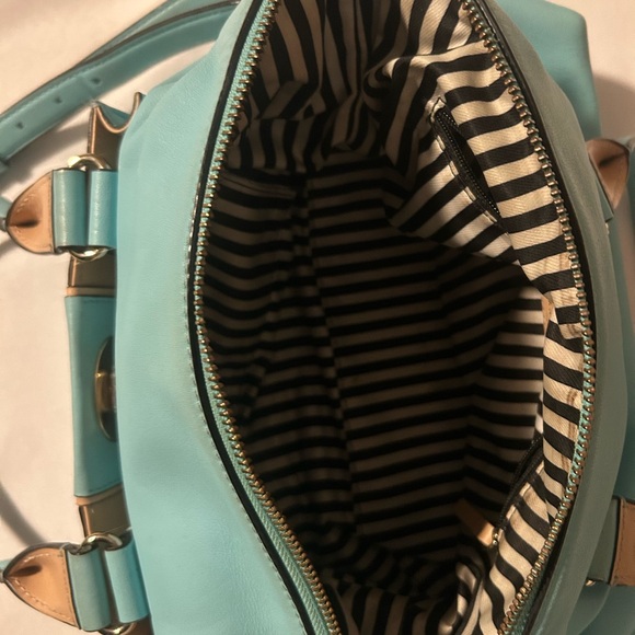 Kate Spade Light Blue Satchel like new with wallet and sunglasses holder. - Picture 4 of 9